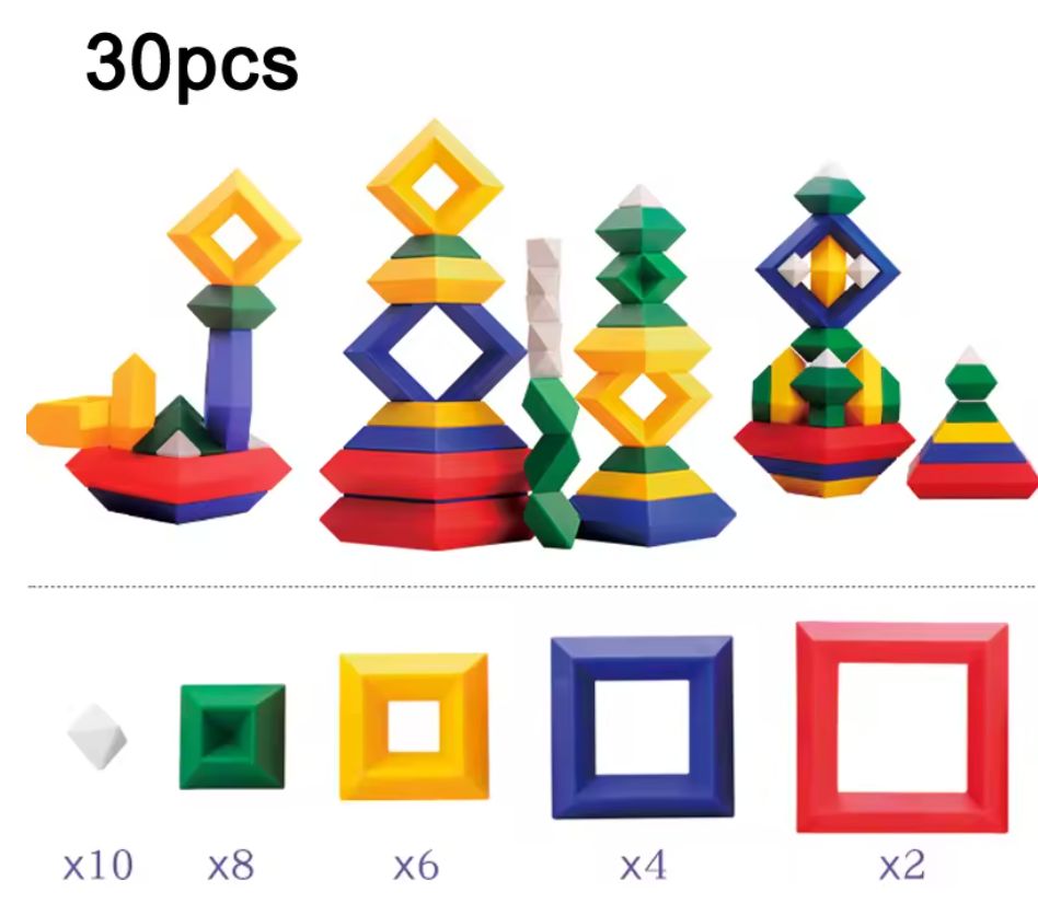 Set complet de 30 pièces de blocs de construction