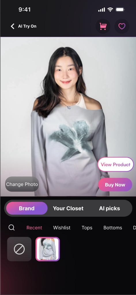 Double U Virtual Try-On Interface