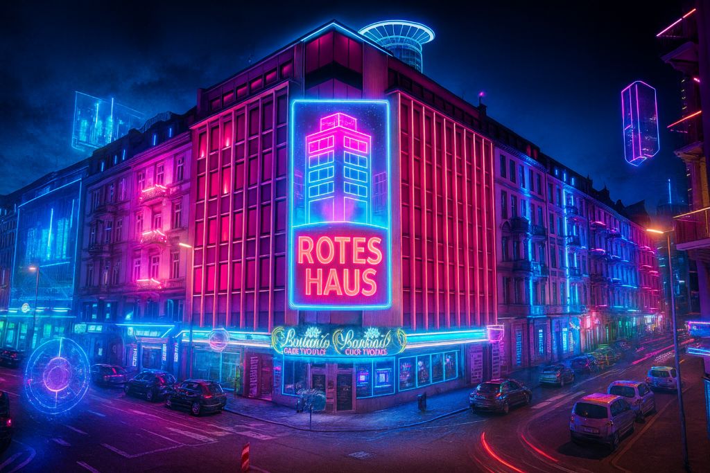 Rotes Haus Cyberpunk