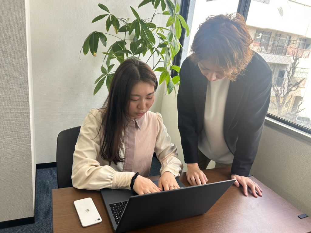 先輩のサポート