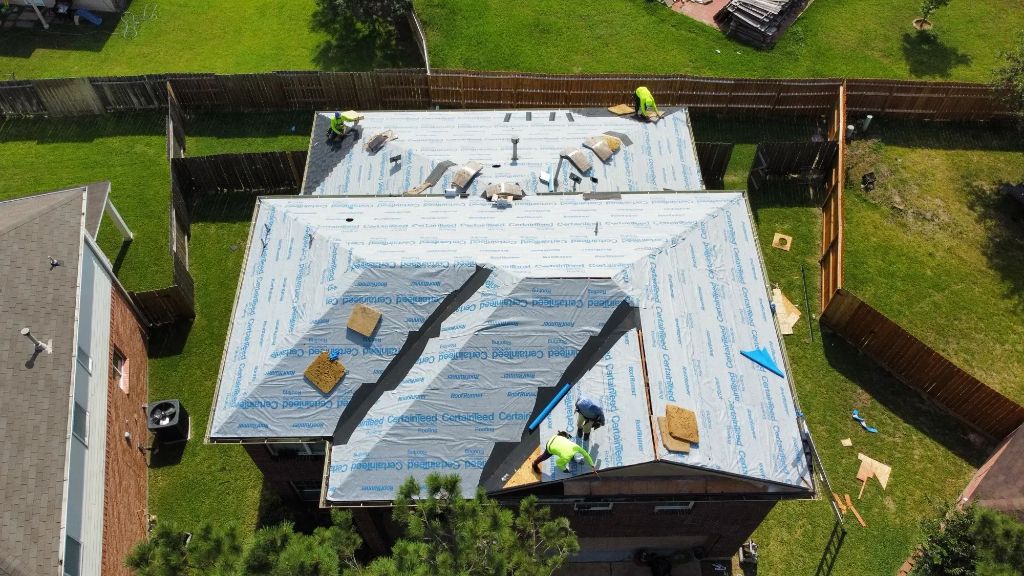 Shingle Installation in Progress