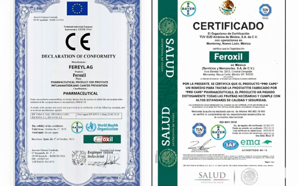 CE Belgesi ve Sağlık Bakanlığı Sertifikaları