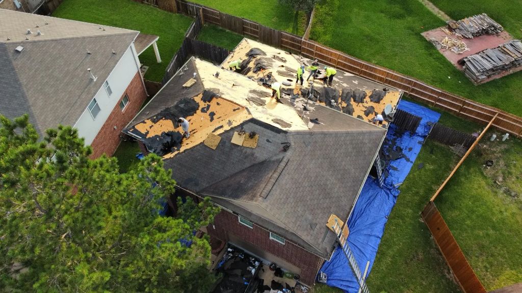 Partial Roof Removal - Storm Damage