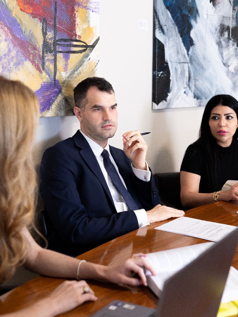 Besprechung im Büro
