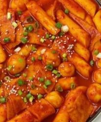 Perfect tteokbokki dish
