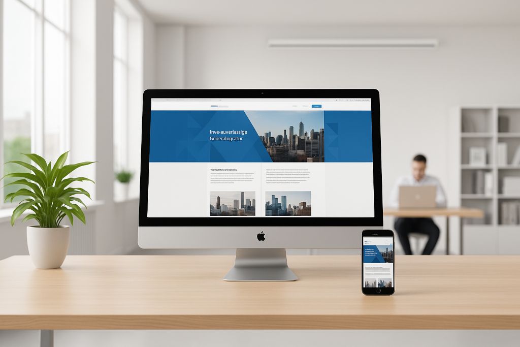 Responsive Website auf iMac und iPhone - Professional Web Design