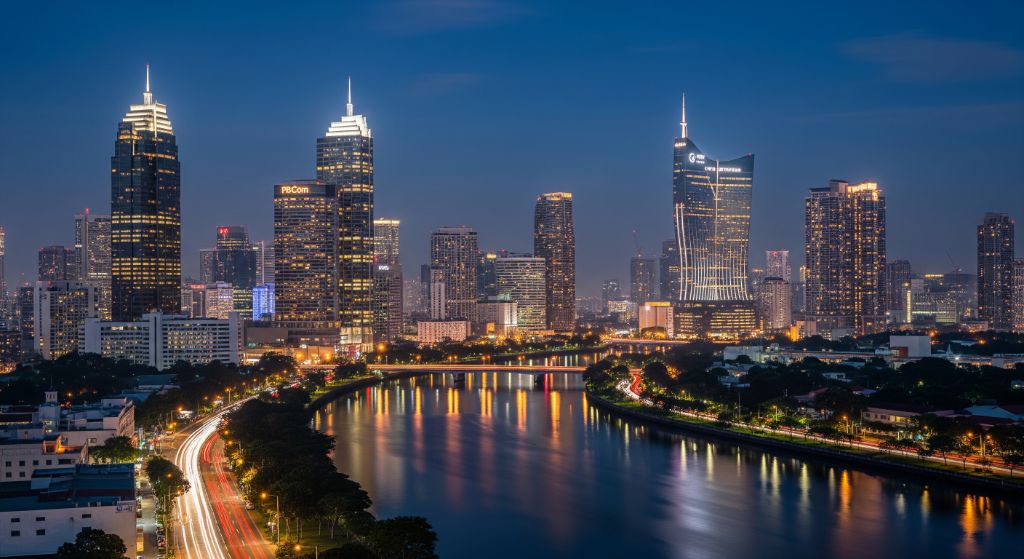 Cebu City Modern Skyline