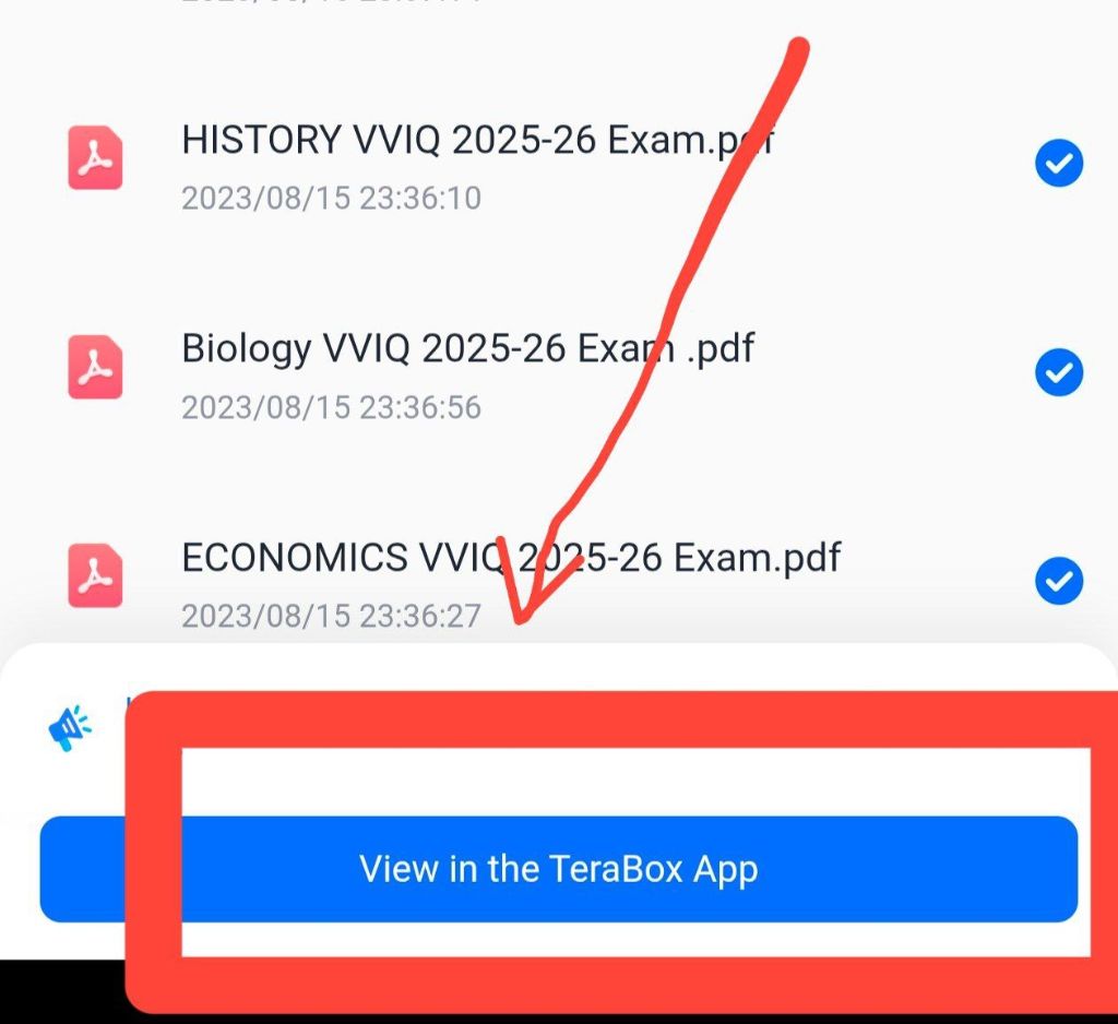 TeraBox App Interface