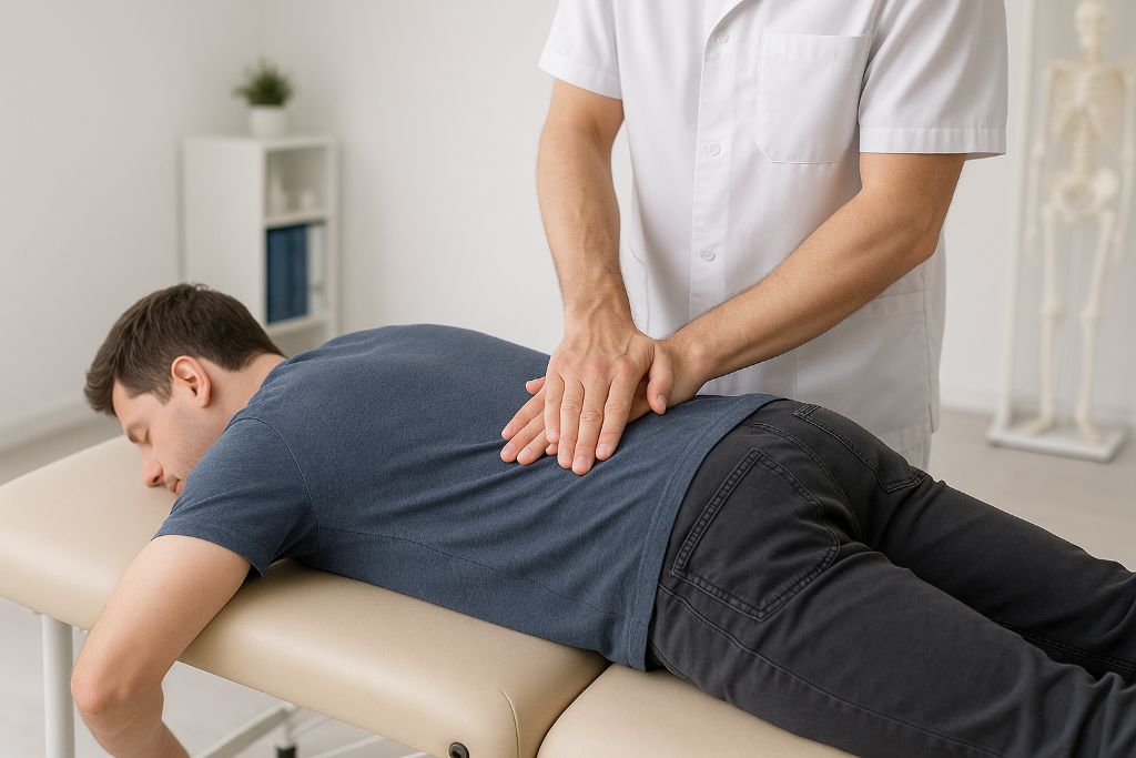 オステオパシー治療の様子