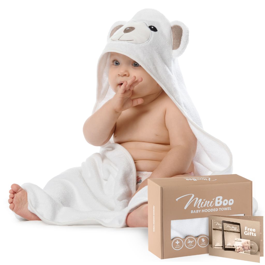 Baby with gift box