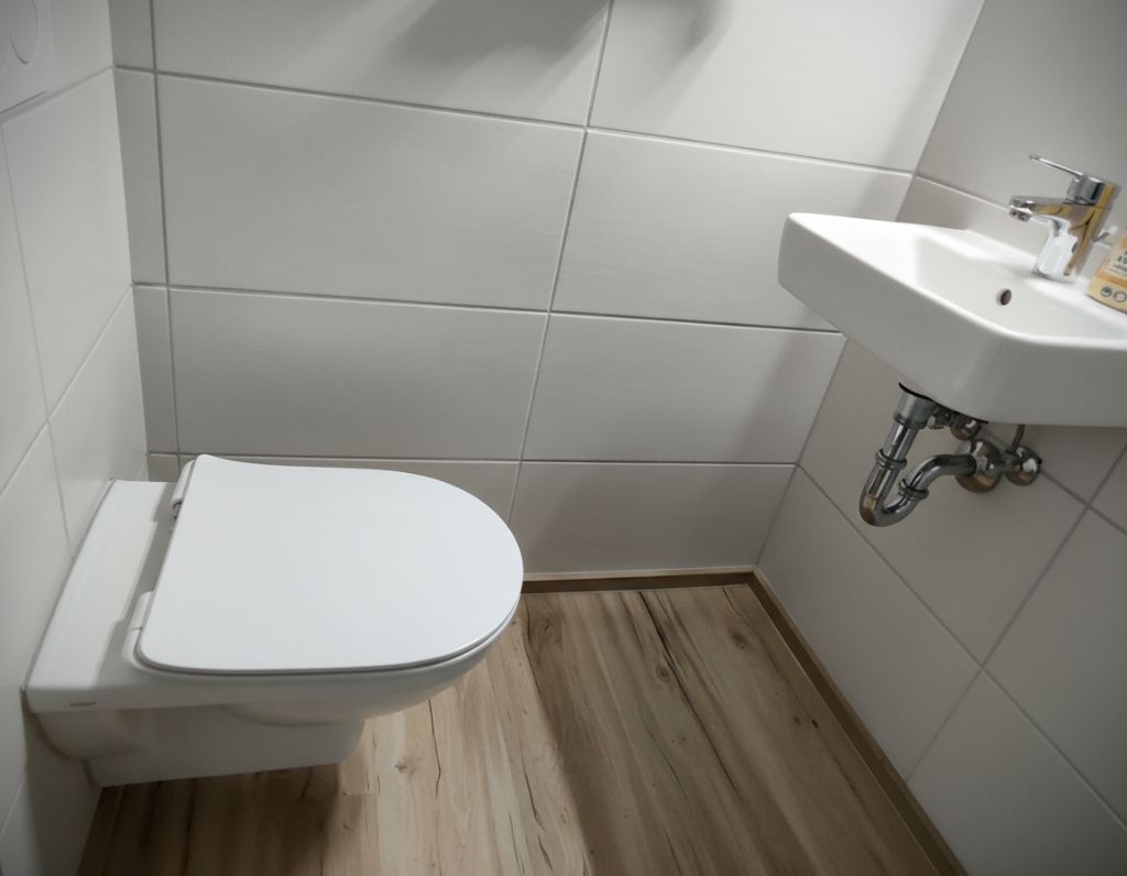 WC mit Waschbecken