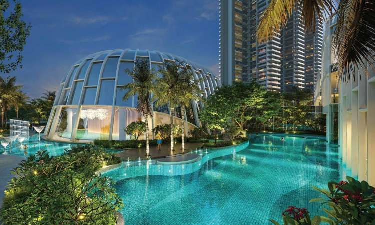 Premium Pool Area with Glass Dome