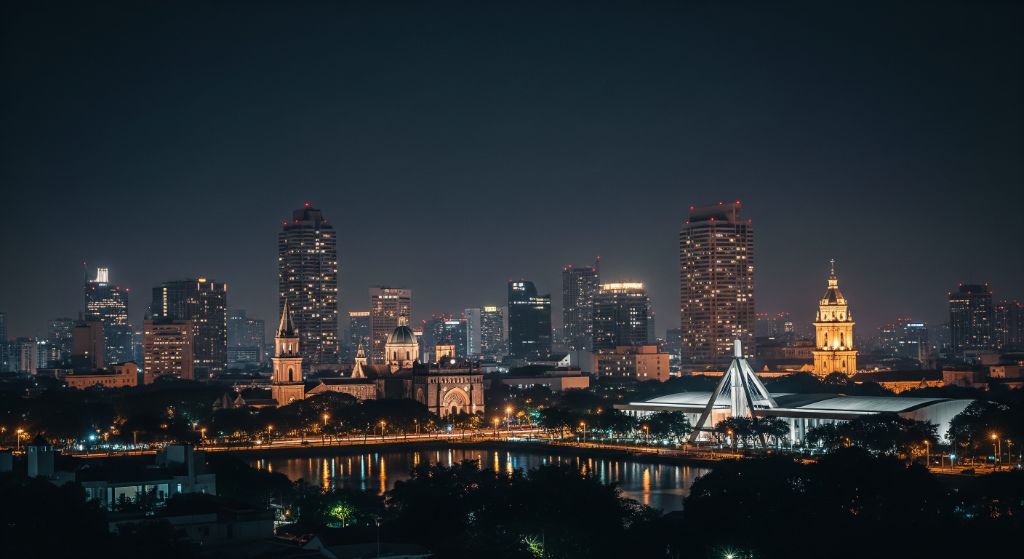 Manila Night Skyline