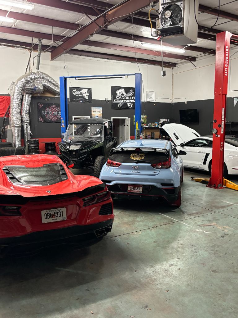 Multiple Vehicles in Shop - Corvette, Hyundai, UTV