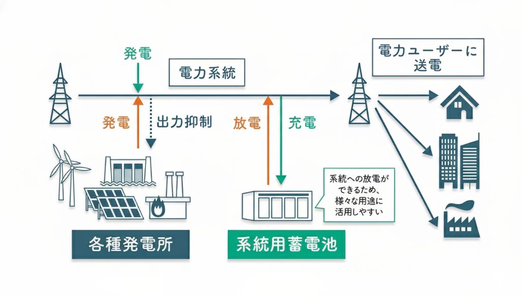 系統用蓄電池の電力系統への活用