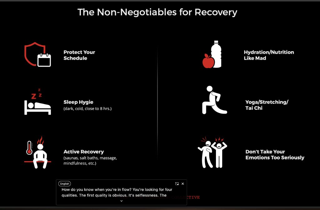 Non-Negotiables for Recovery