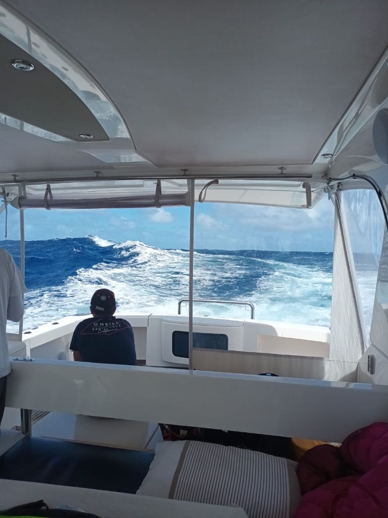 Professional charter vessel bridge view