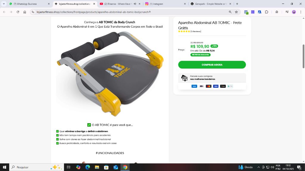 AB TOMIC - Aparelho Abdominal