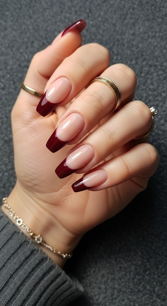 Classic Red French Tips