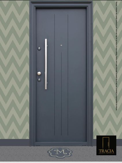 Ușă Metalică Tracia - Zigzag Elegance