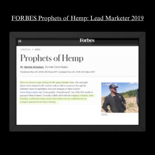 Forbes - Prophets of Hemp Lead Marketer