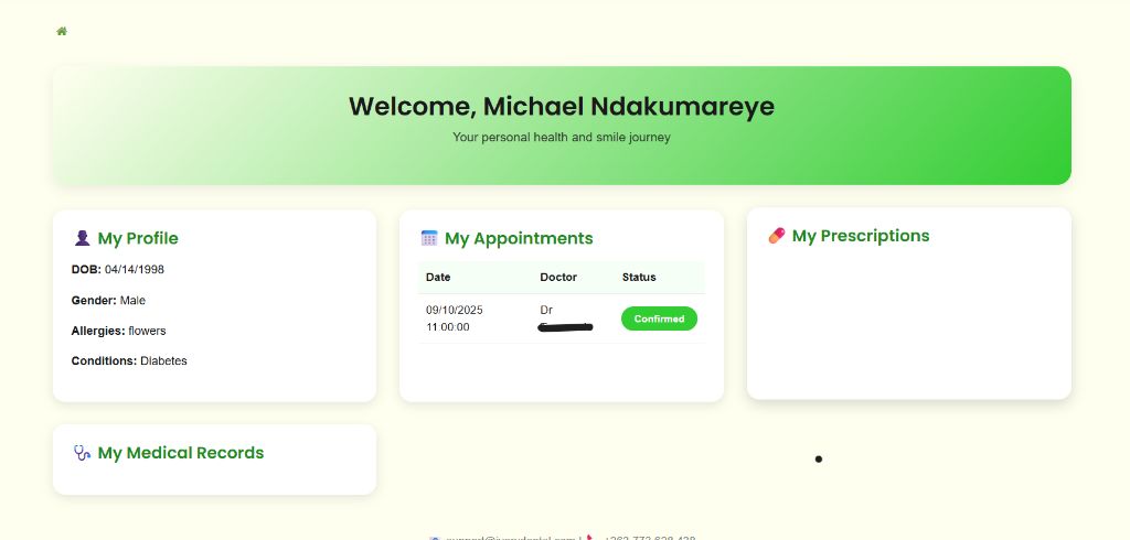 Patient Portal Dashboard