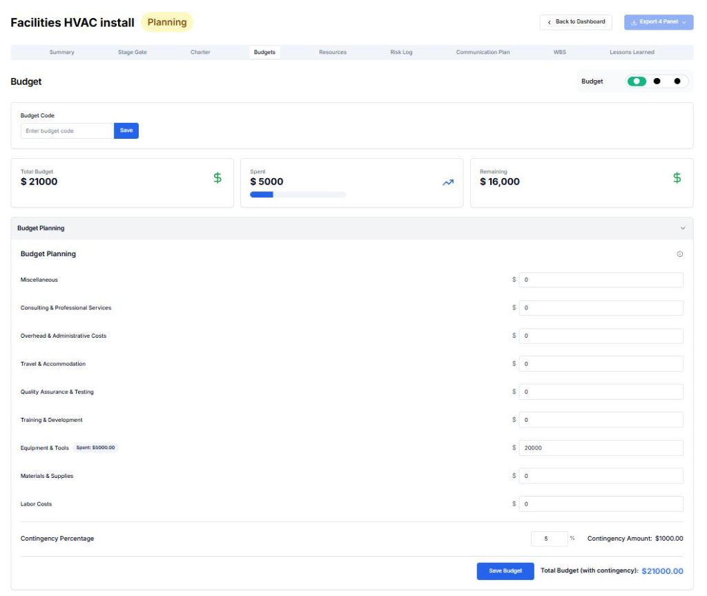 Budget Planning and Cost Tracking for Irish Aerospace and Electronics Manufacturing Projects - Real-time Financial Control