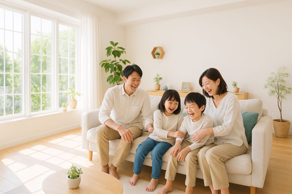 リラックスした家族の時間