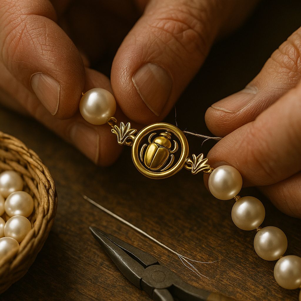 Master Craftsman at Work - Handcrafting Pearl Jewelry