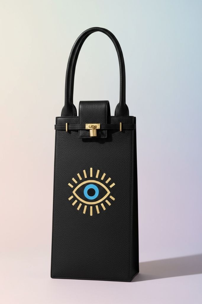 Black Golden Eye Bag