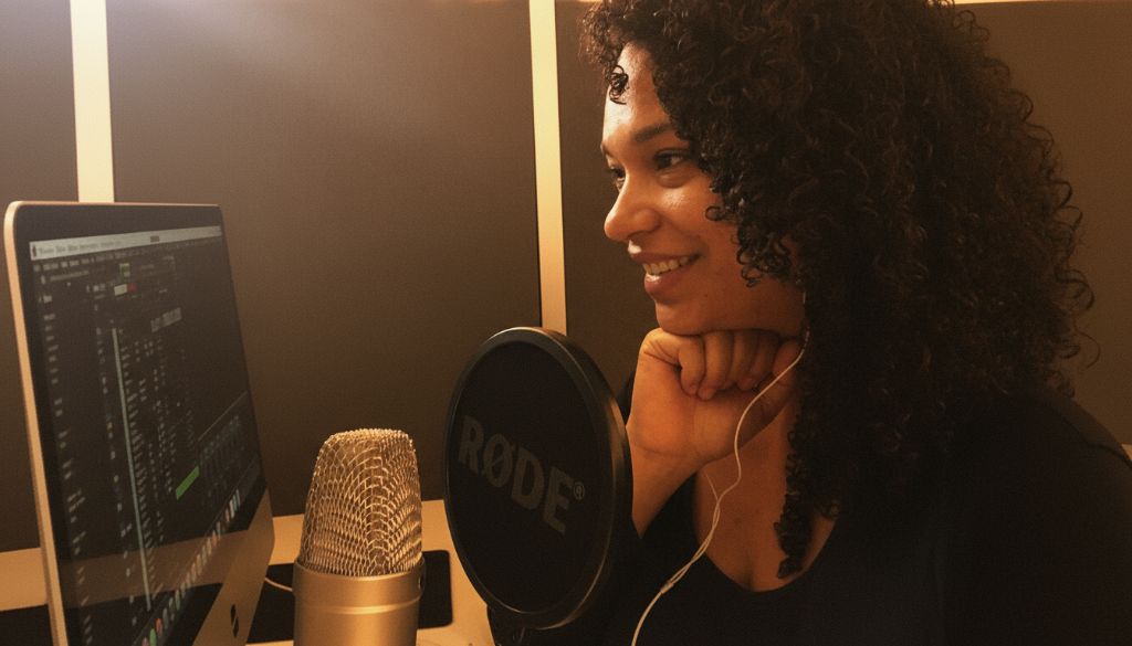 Recording studio workspace