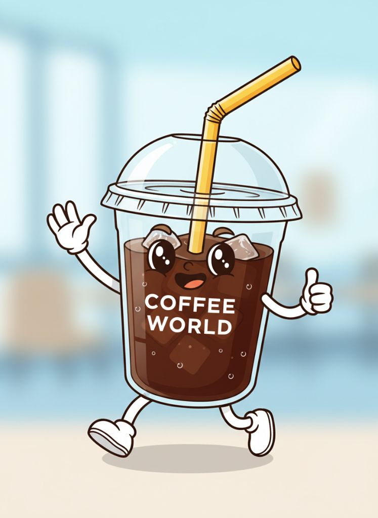 ตัวการ์ตูนแบรนด์ Coffee World