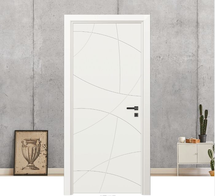 White Geometric Design