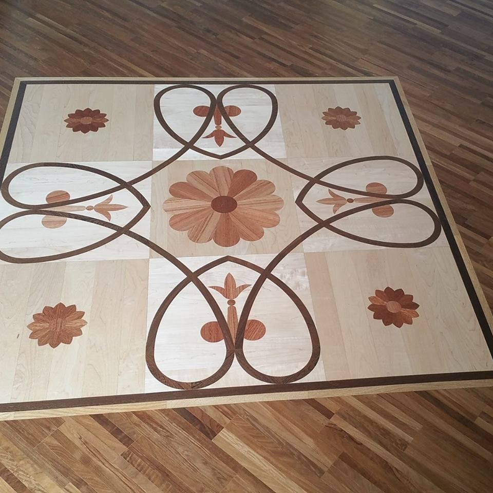 Intarsio artistico parquet Andrea Palmioli Jesi